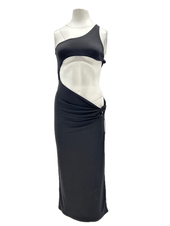 Robe asymétrique noire
