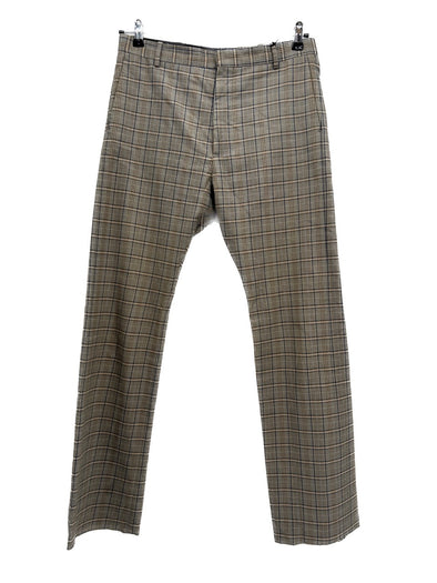 Pantalon gris à carreaux