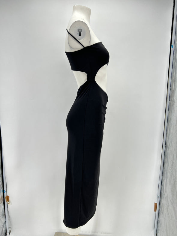 Robe asymétrique noire