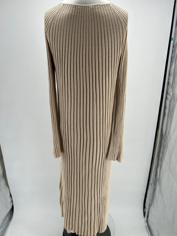 Robe longue beige