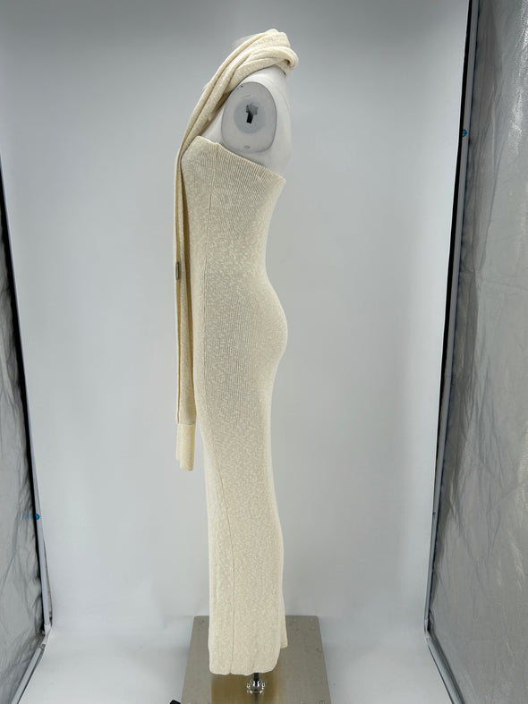 Robe en lin avec foulard