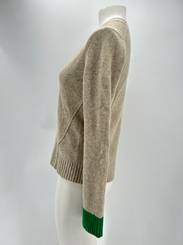 Pull en cachemire beige