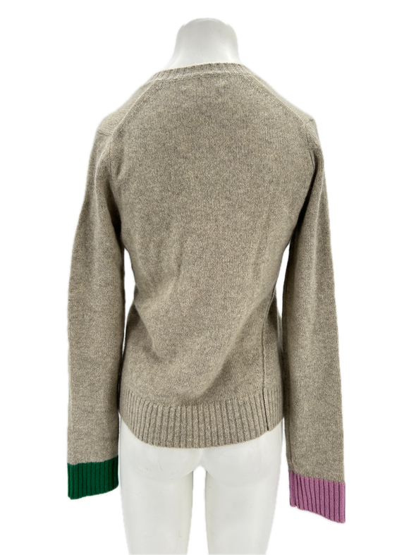 Pull en cachemire beige
