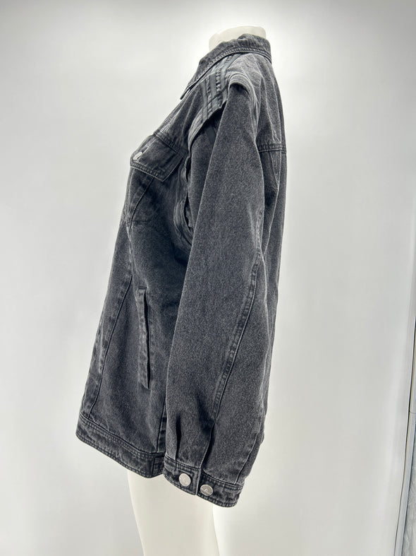 Veste en denim noire