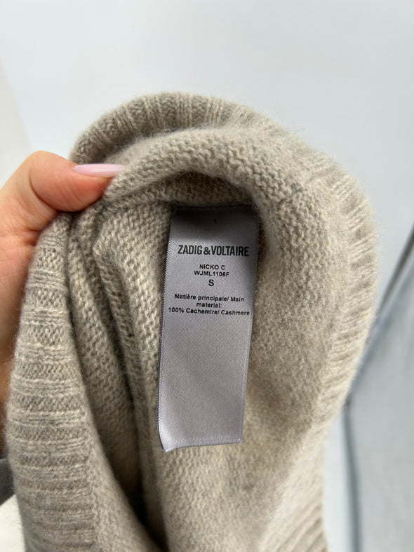 Pull en cachemire beige