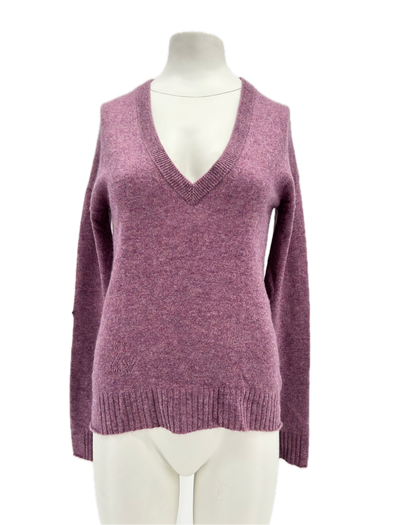 Pull en cachemire violet