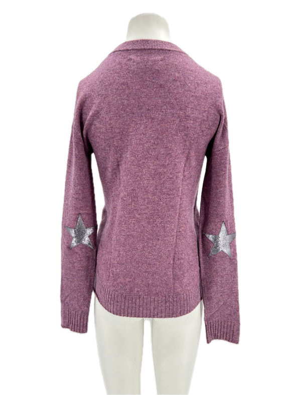 Pull en cachemire violet