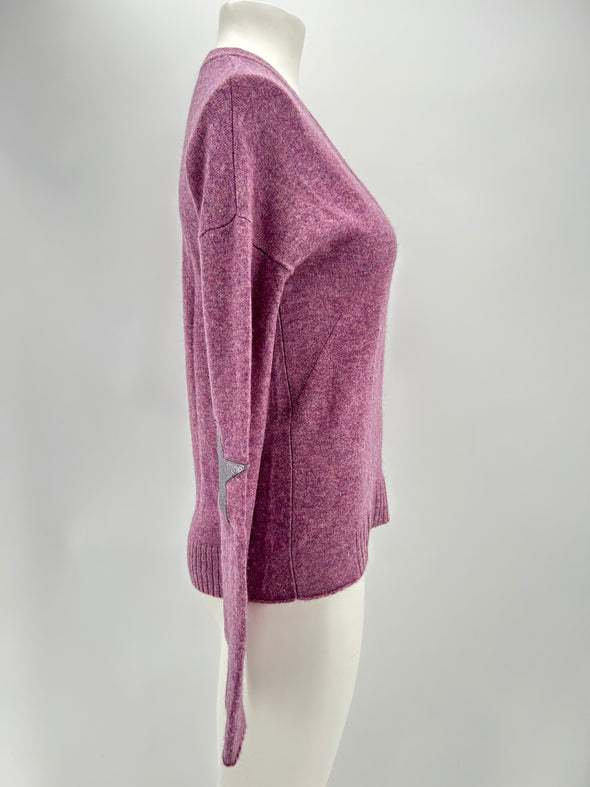 Pull en cachemire violet