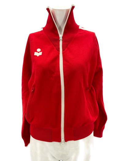 Gilet "Darcy" rouge à zip