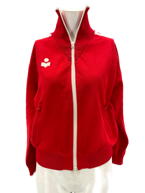 Gilet "Darcy" rouge à zip
