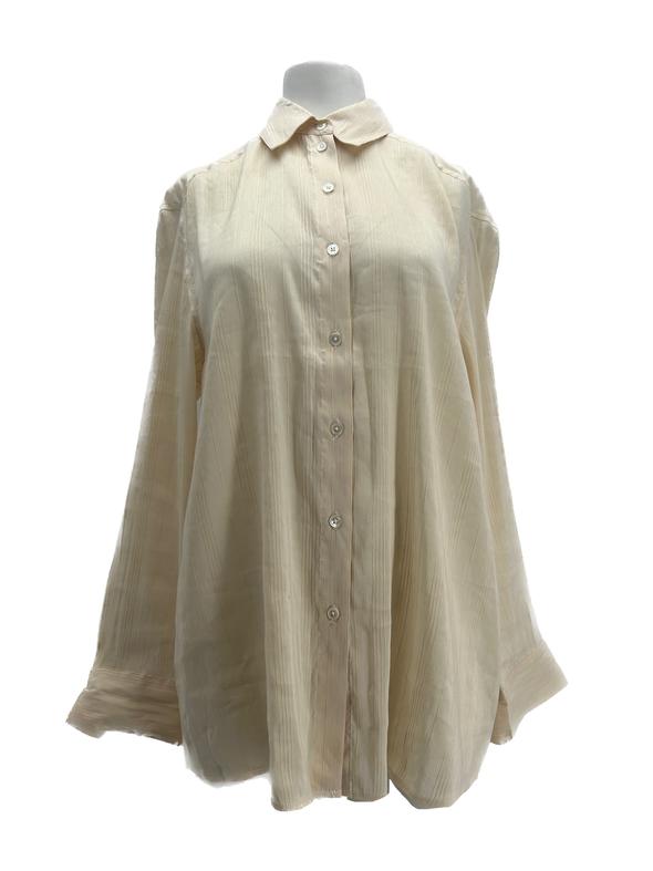 Chemise beige imprimée