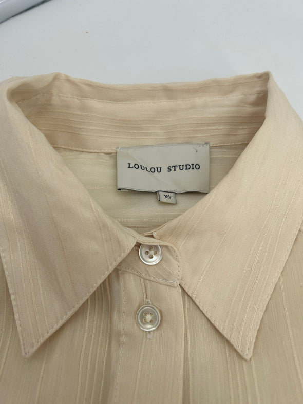 Chemise beige imprimée