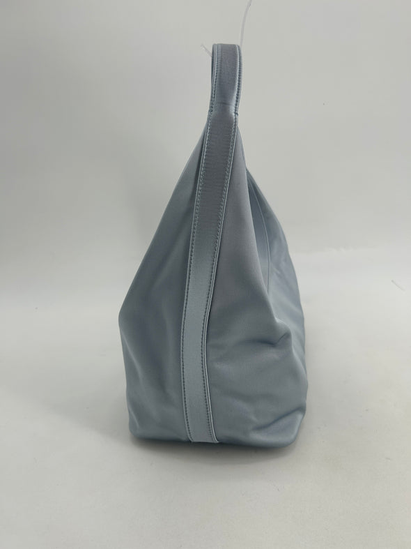 Sac satiné bleu clair "Tania"