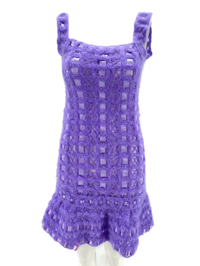 Robe violette en laine