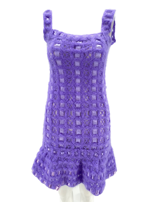 Robe violette en laine