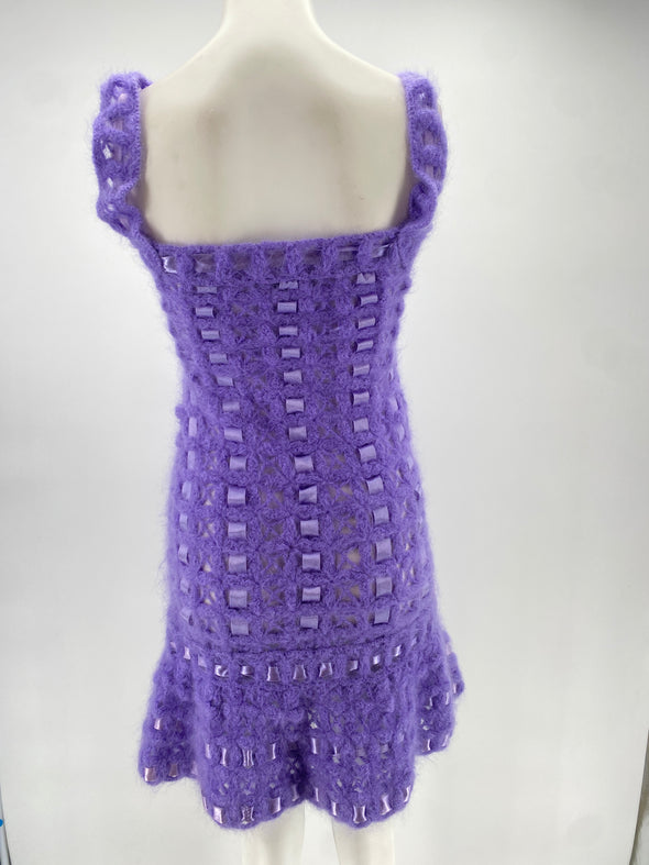 Robe violette en laine