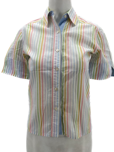 Chemise à rayures multicolore