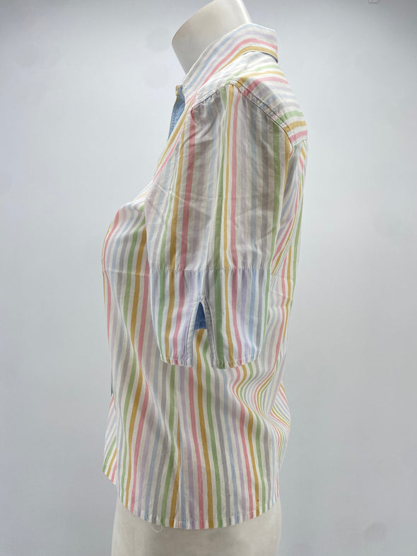 Chemise à rayures multicolore