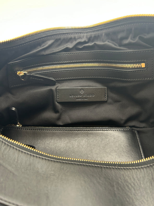 Sac en cuir vegan noir "Tania"