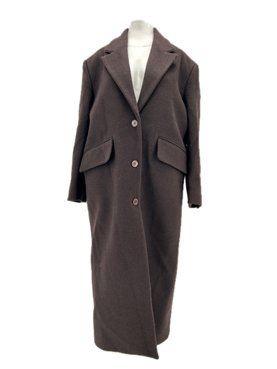 Manteau en laine marron