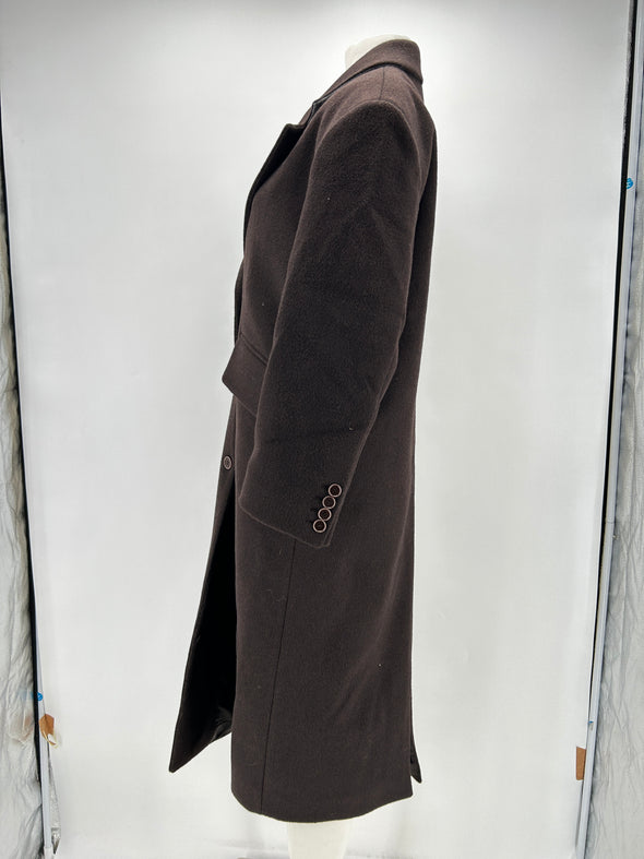 Manteau en laine marron