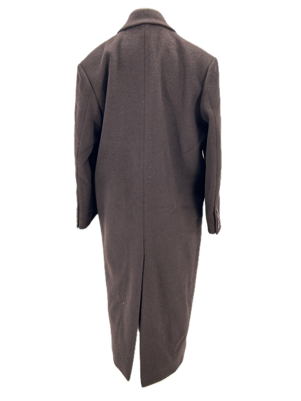 Manteau en laine marron