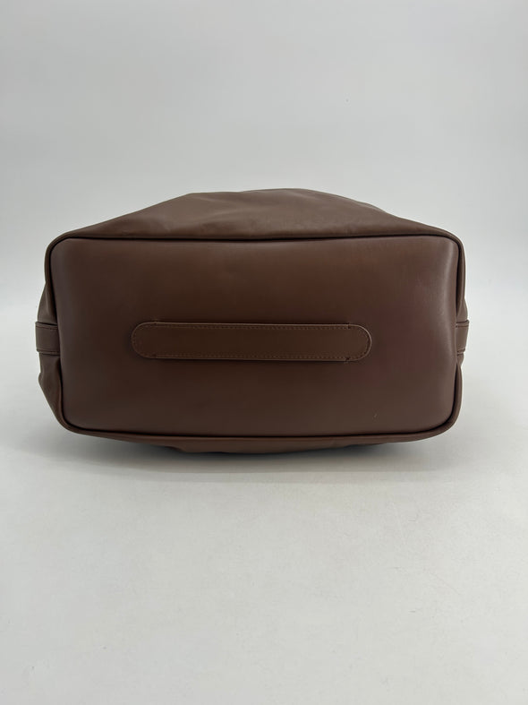 Sac hobo en cuir marron "Mila"