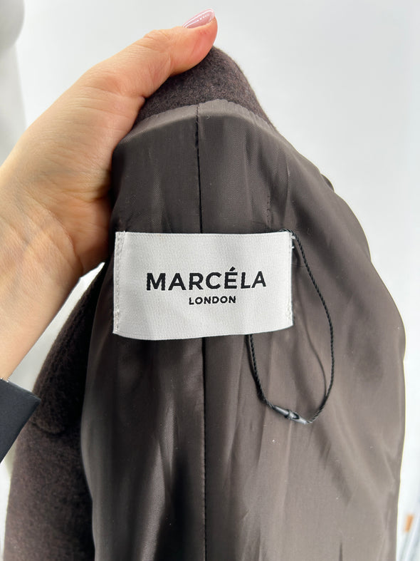 Manteau en laine marron