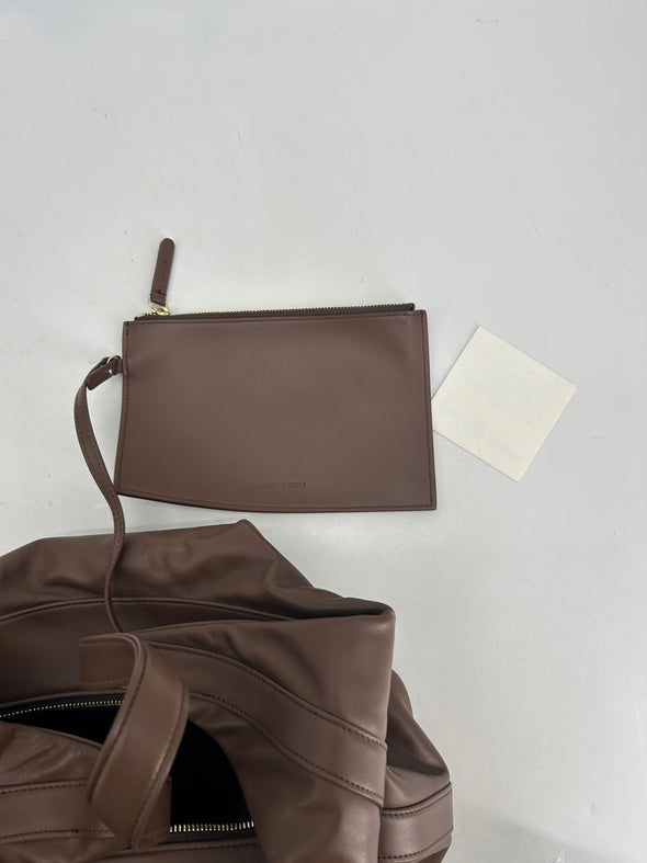 Sac hobo en cuir marron "Mila"