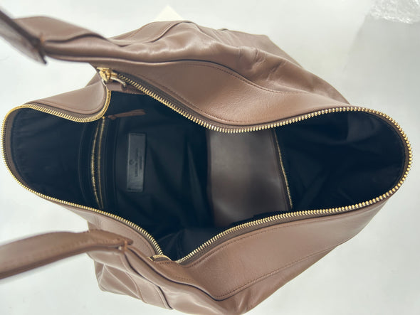 Sac hobo en cuir marron "Mila"