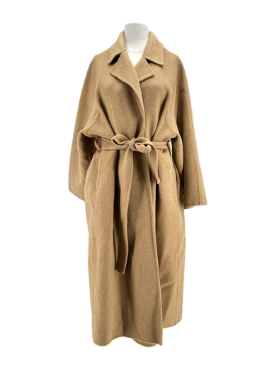 Manteau en laine camel