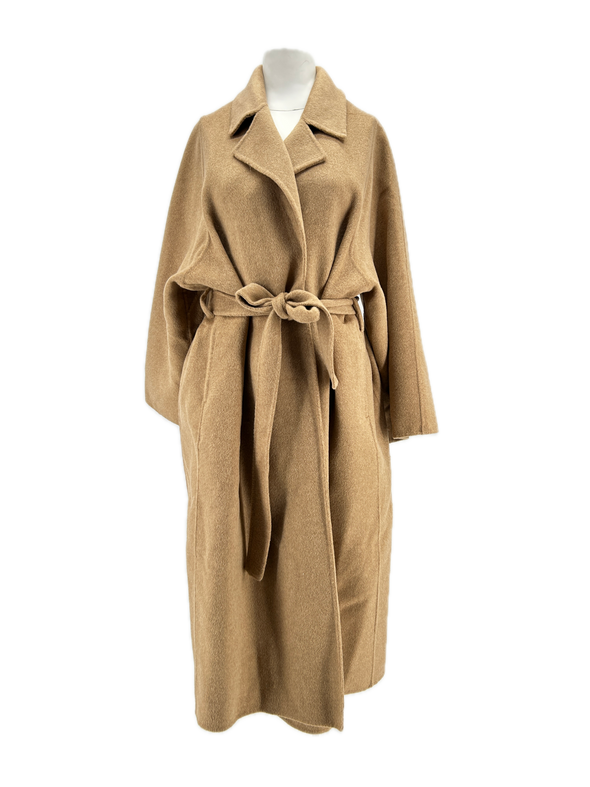 Manteau en laine camel
