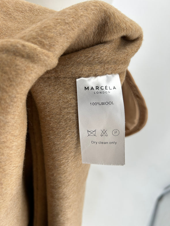 Manteau en laine camel