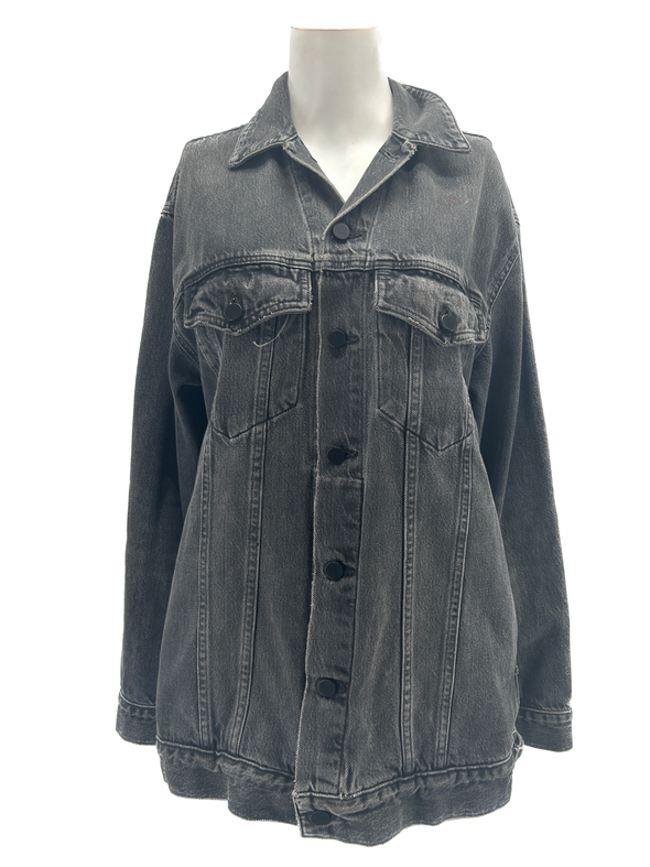 Veste en jean noire