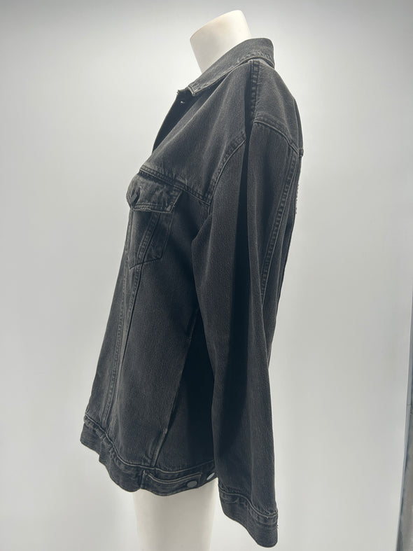 Veste en jean noire