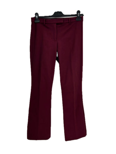 Pantalon à pinces bordeaux