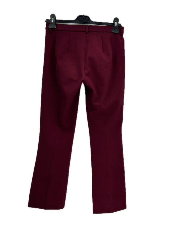 Pantalon à pinces bordeaux