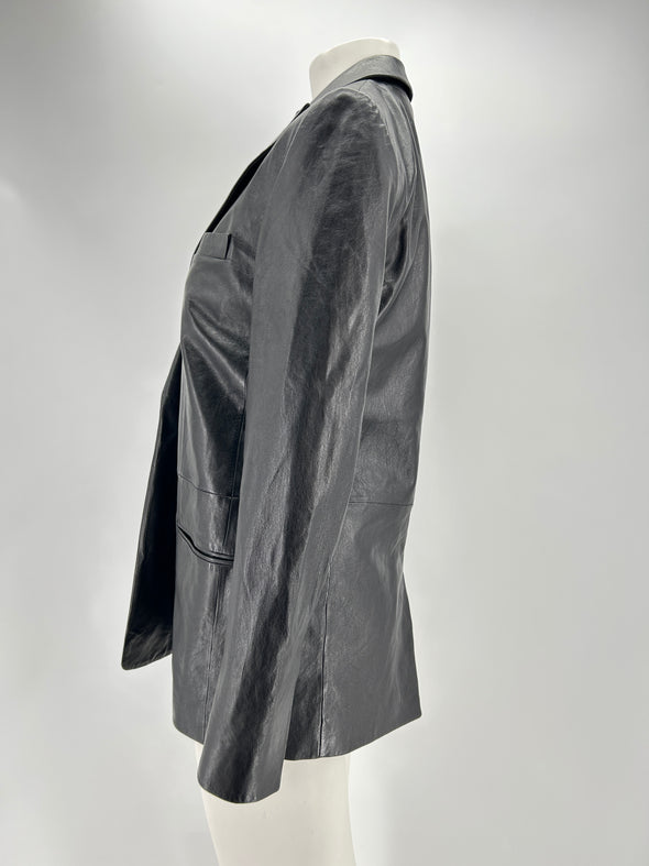 Blazer en cuir