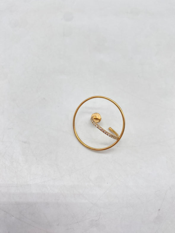 Boucle d'oreille "Saturn" en or et diamants