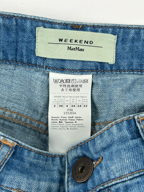 Jean large bleu