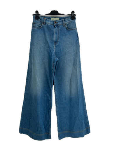 Jean large bleu