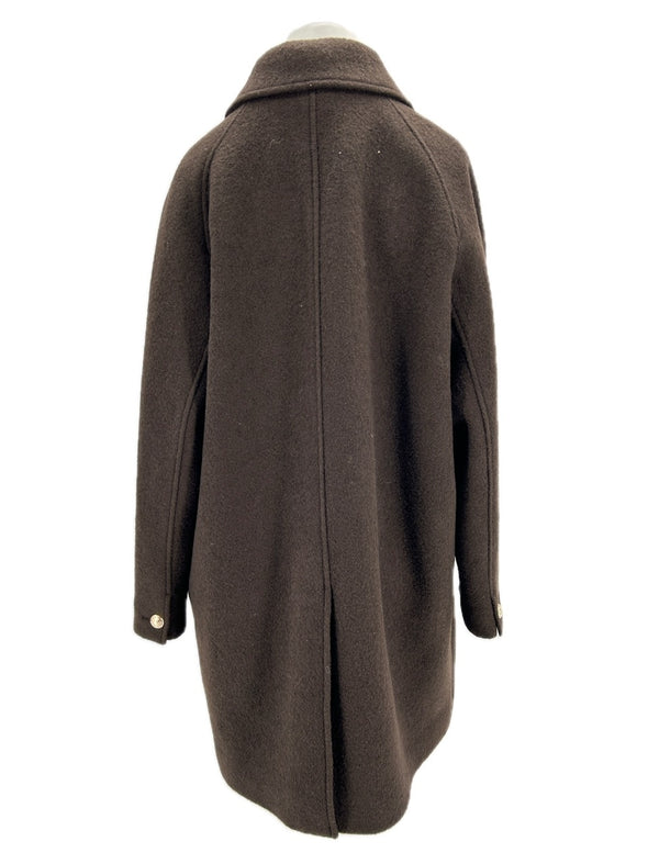 Manteau en laine marron
