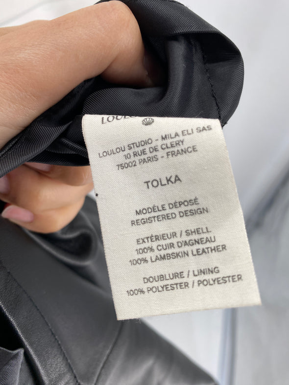 Robe en cuir "Tolka"