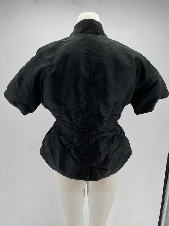 Bomber noir ajusté