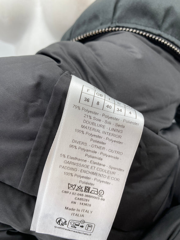 Bomber noir ajusté