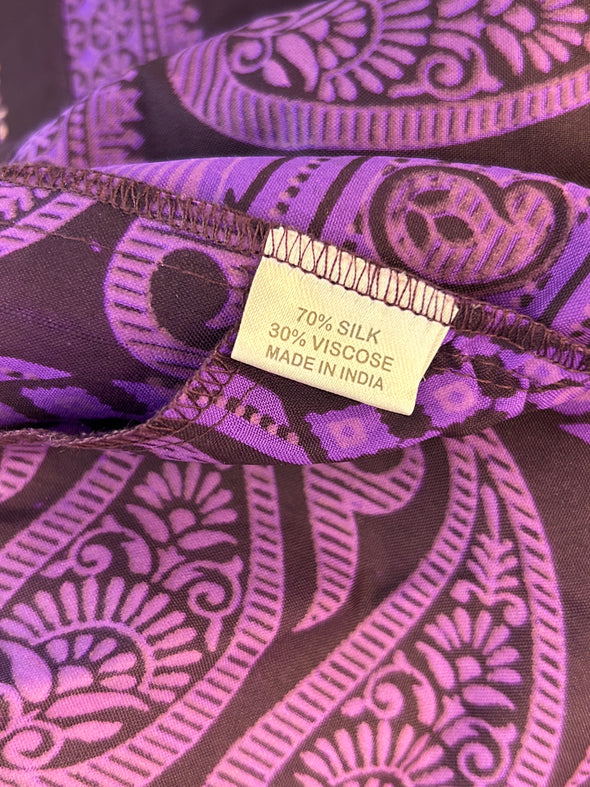 Veste en soie violette