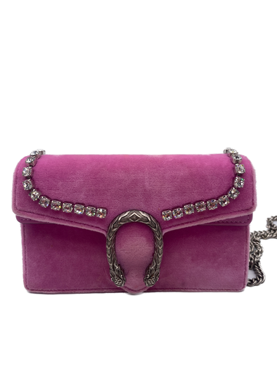 Mini sac "Dionysus" en velours rose