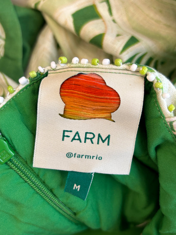 Robe imprimée verte