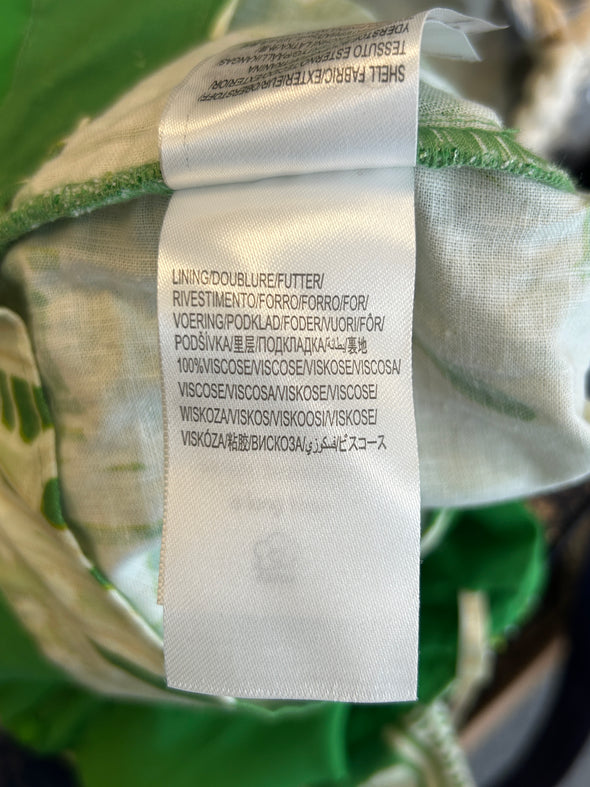 Robe imprimée verte