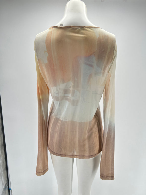 Top transparent beige